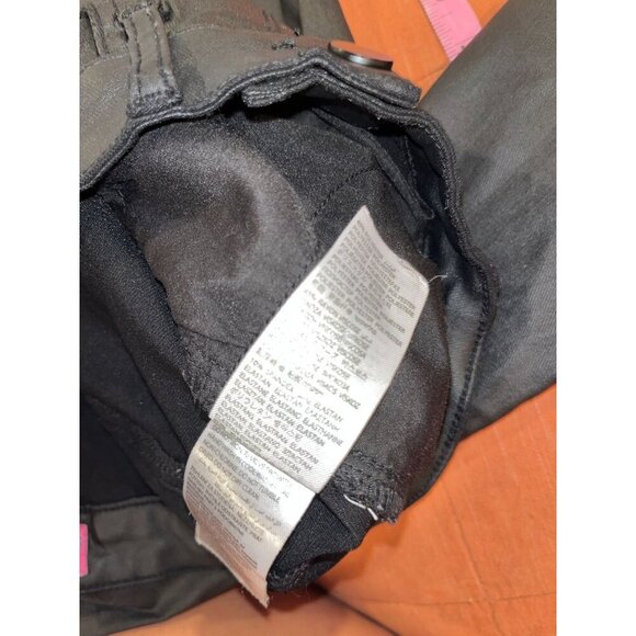 Edikted Black Luna Faux Leather Flare Leg Pants Women Size Small - Picture 9 of 10